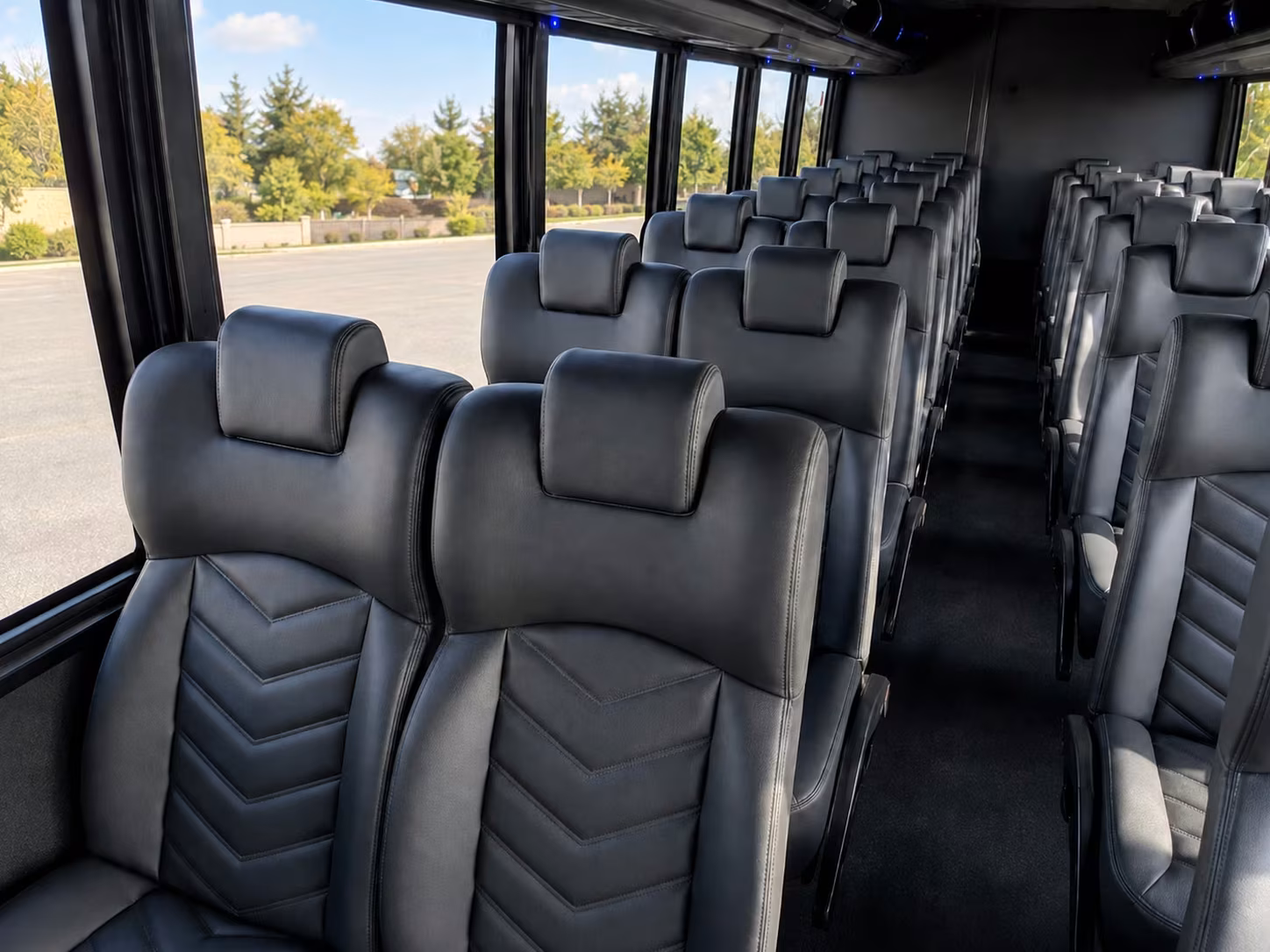 18 passenger minibus interior