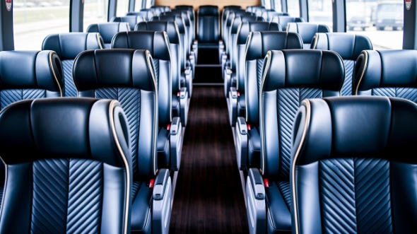 montgomery 54 passenger charter bus inside