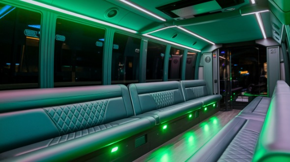 montgomery party bus rental inside